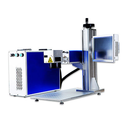 80khz Handheld Metal Engraving Machine , 2A Fiber Laser Engraver