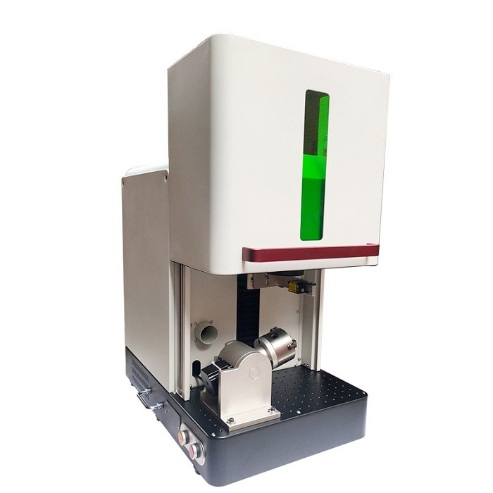 Enclosed Fiber Laser Marking Machine 30W 50W 80W 100W For Gold Silver Jewelry